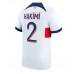 Tanie Strój piłkarski Paris Saint-Germain Achraf Hakimi #2 Koszulka Wyjazdowej 2023-24 Krótkie Rękawy